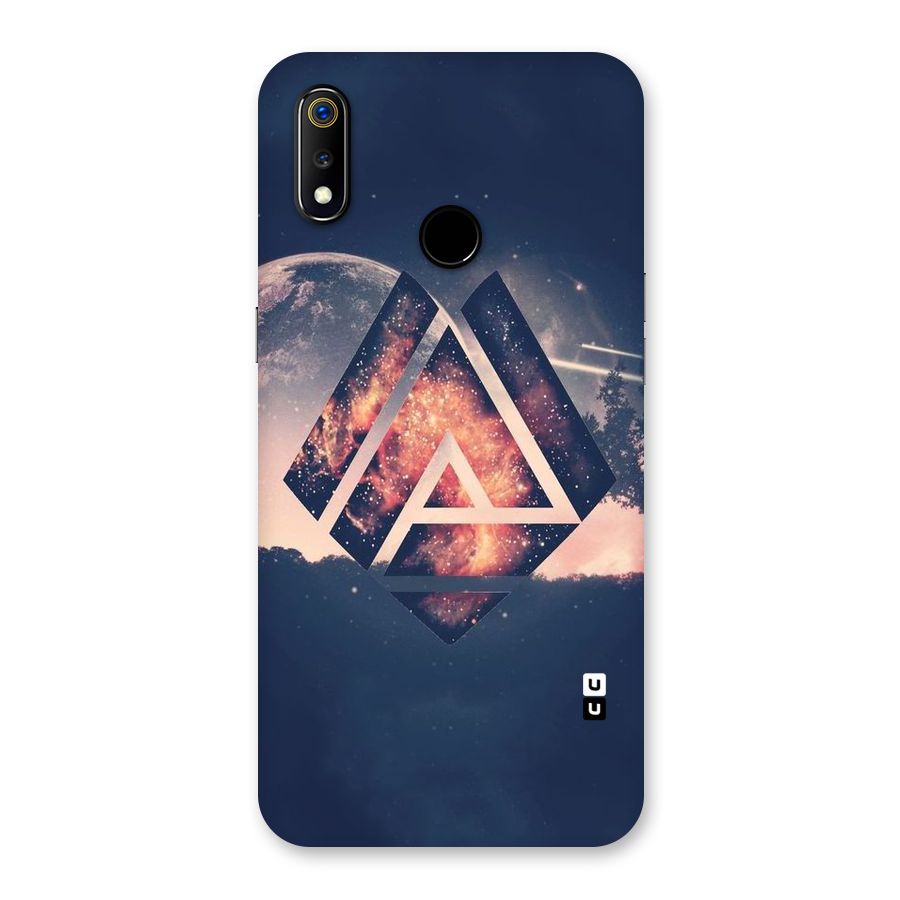 Moon Abstract Back Case for Realme 3