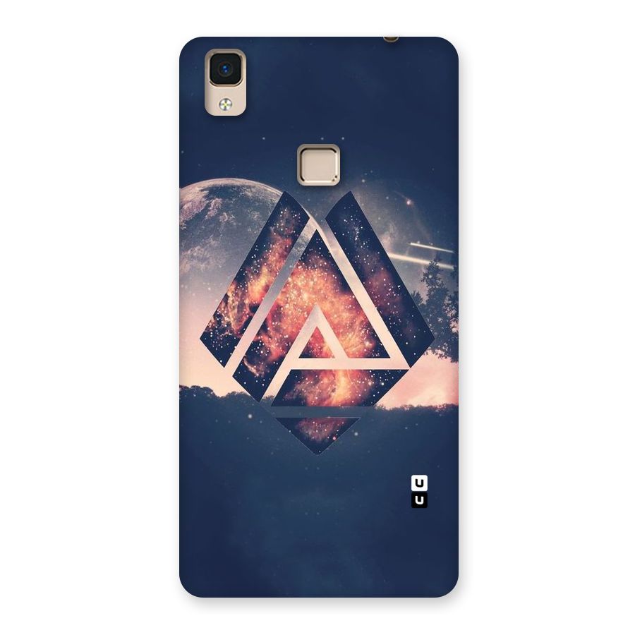 Moon Abstract Back Case for V3 Max