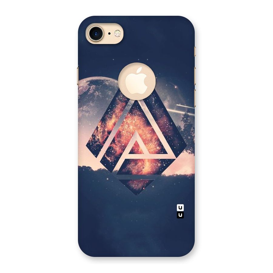 Moon Abstract Back Case for iPhone 7 Logo Cut