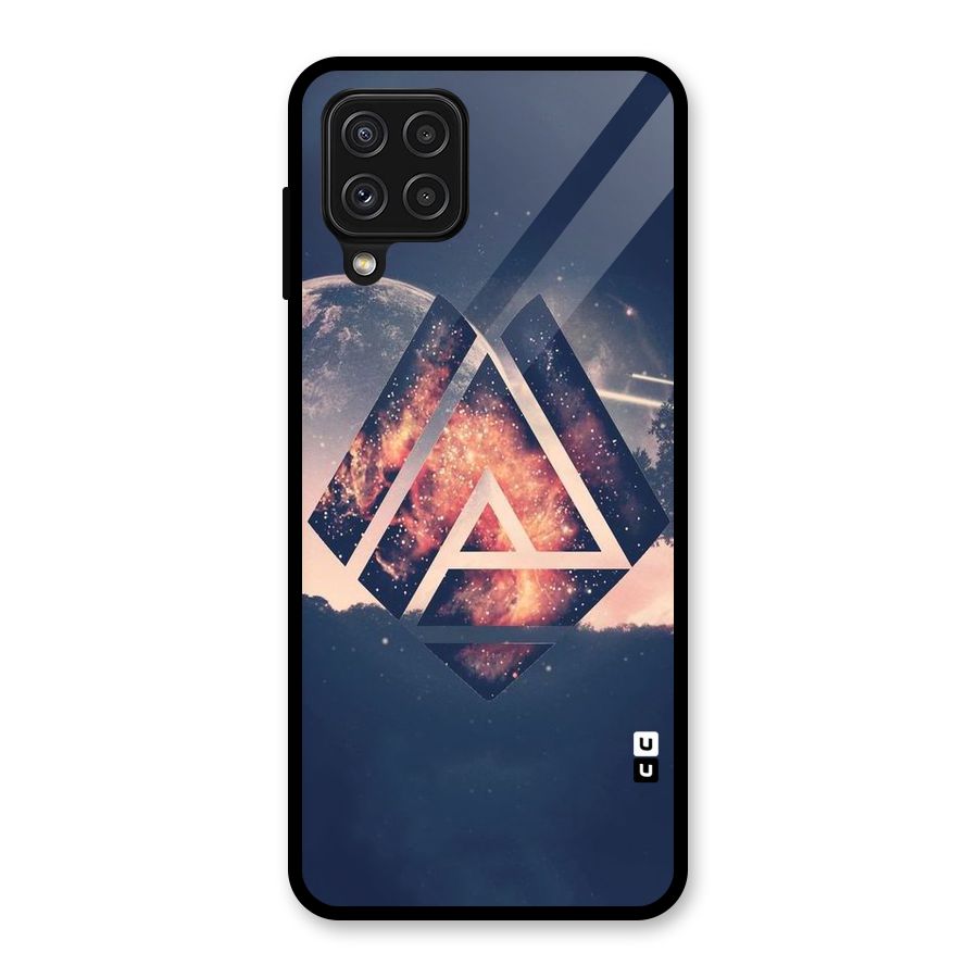 Moon Abstract Glass Back Case for Galaxy A22 4G