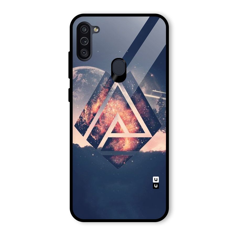 Moon Abstract Glass Back Case for Galaxy M11