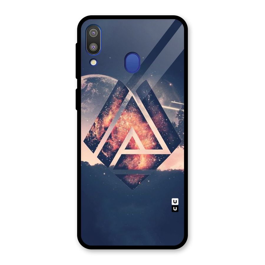 Moon Abstract Glass Back Case for Galaxy M20