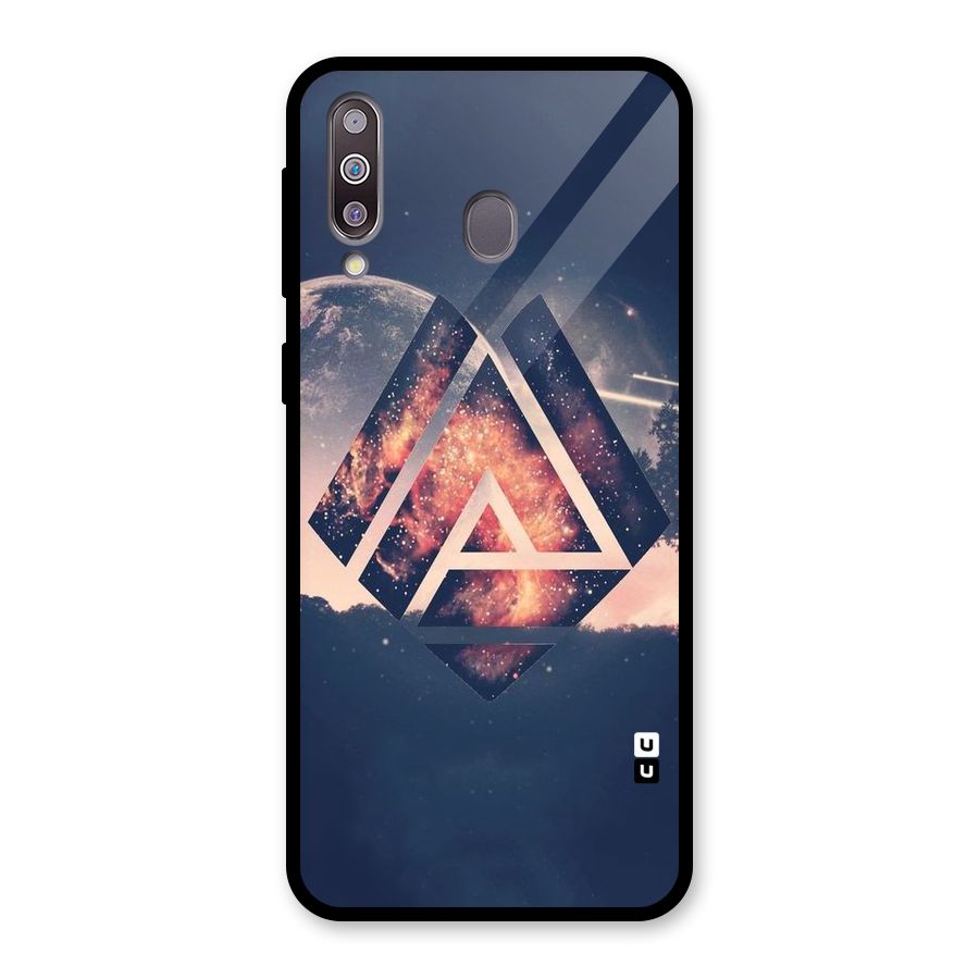 Moon Abstract Glass Back Case for Galaxy M30