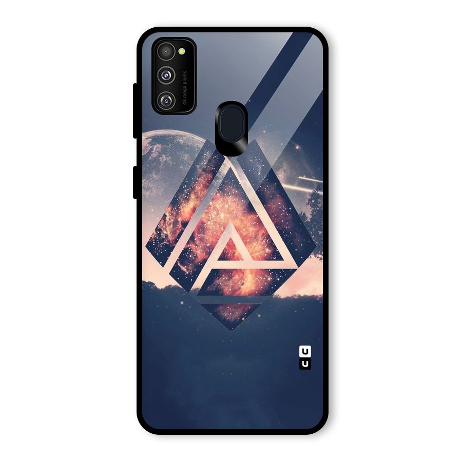 Moon Abstract Glass Back Case for Galaxy M30s