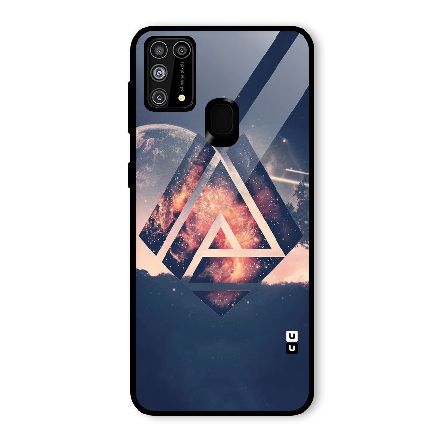 Moon Abstract Glass Back Case for Galaxy M31
