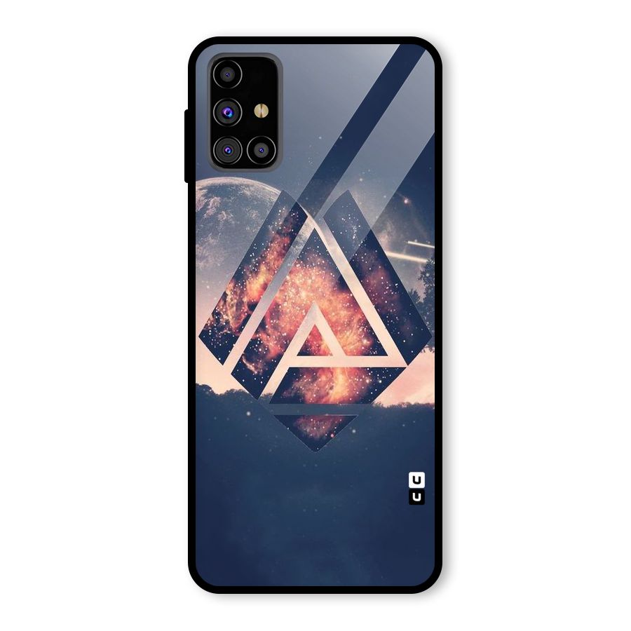 Moon Abstract Glass Back Case for Galaxy M31s