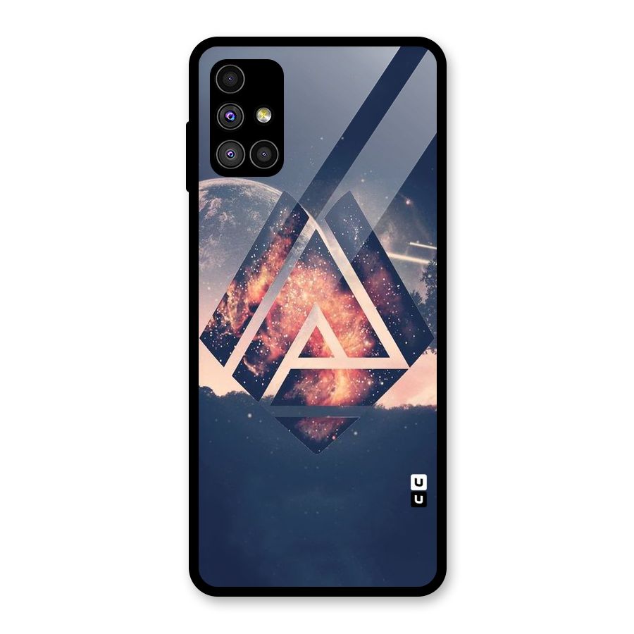 Moon Abstract Glass Back Case for Galaxy M51
