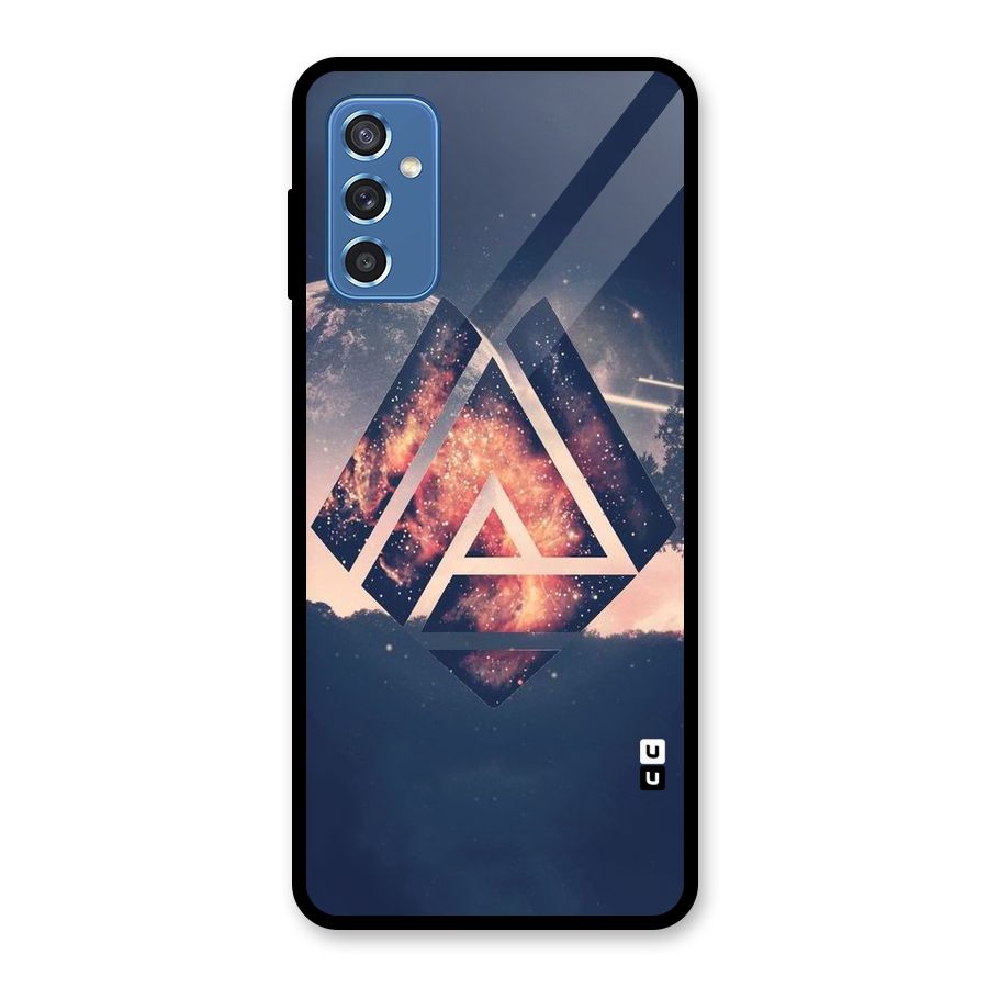 Moon Abstract Glass Back Case for Galaxy M52 5G