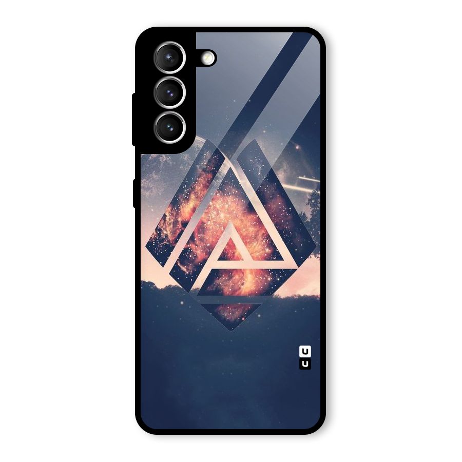 Moon Abstract Glass Back Case for Galaxy S21 5G