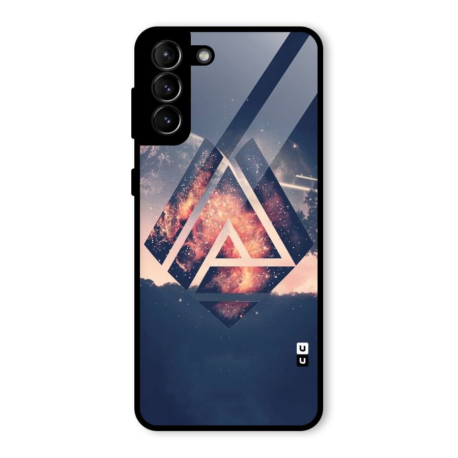 Moon Abstract Glass Back Case for Galaxy S21 Plus