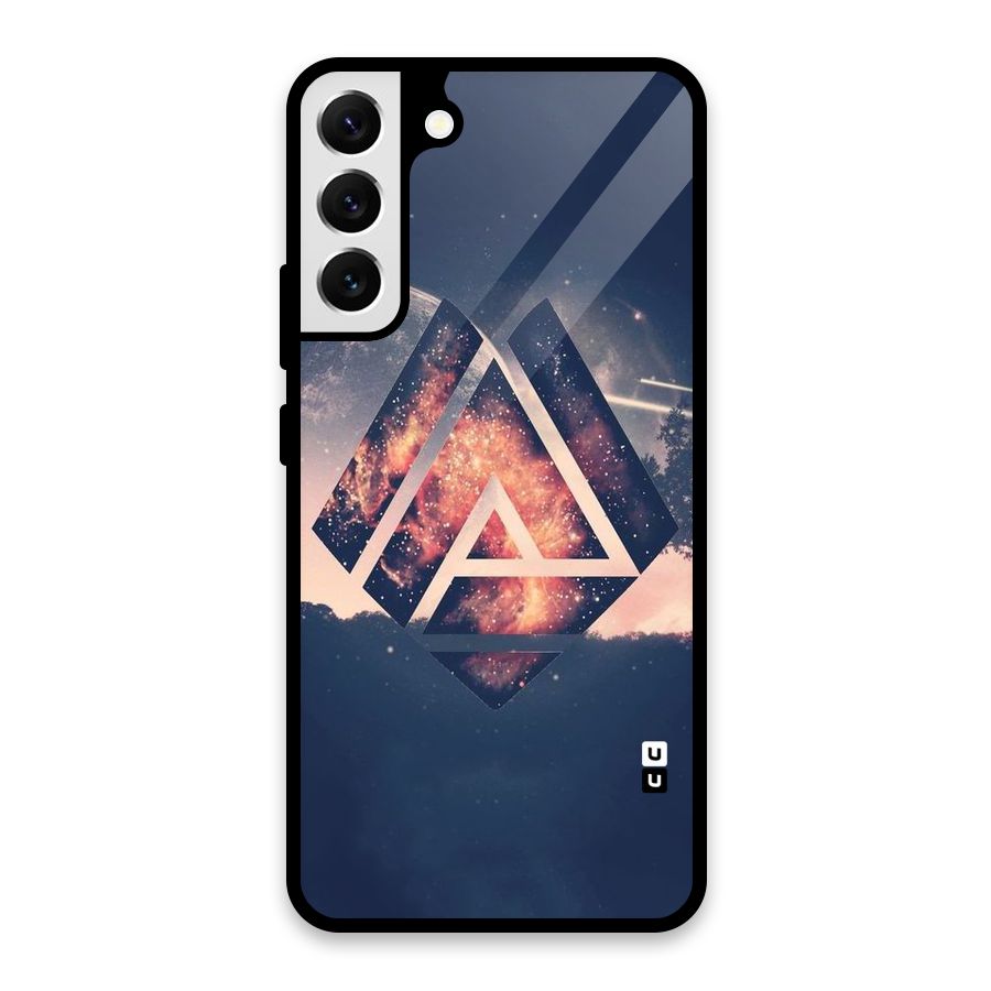 Moon Abstract Glass Back Case for Galaxy S22 Plus 5G