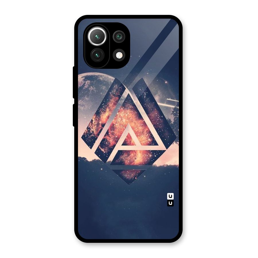 Moon Abstract Glass Back Case for Mi 11 Lite NE 5G