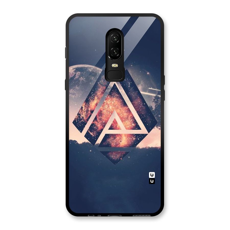 Moon Abstract Glass Back Case for OnePlus 6