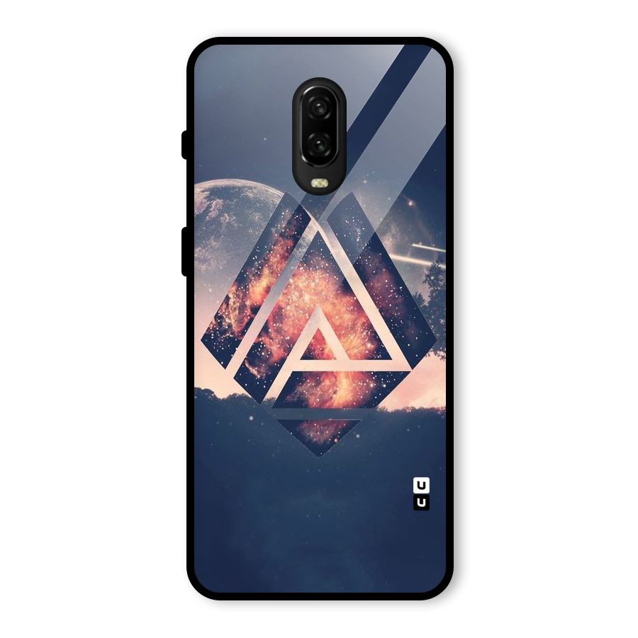 Moon Abstract Glass Back Case for OnePlus 6T