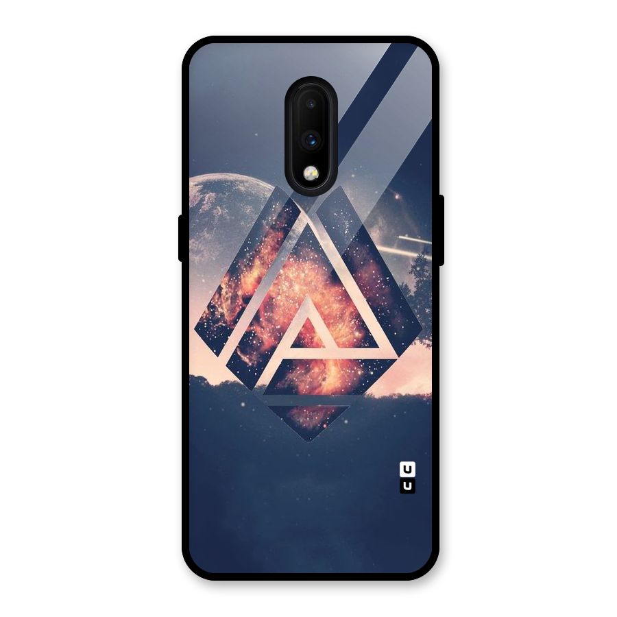 Moon Abstract Glass Back Case for OnePlus 7