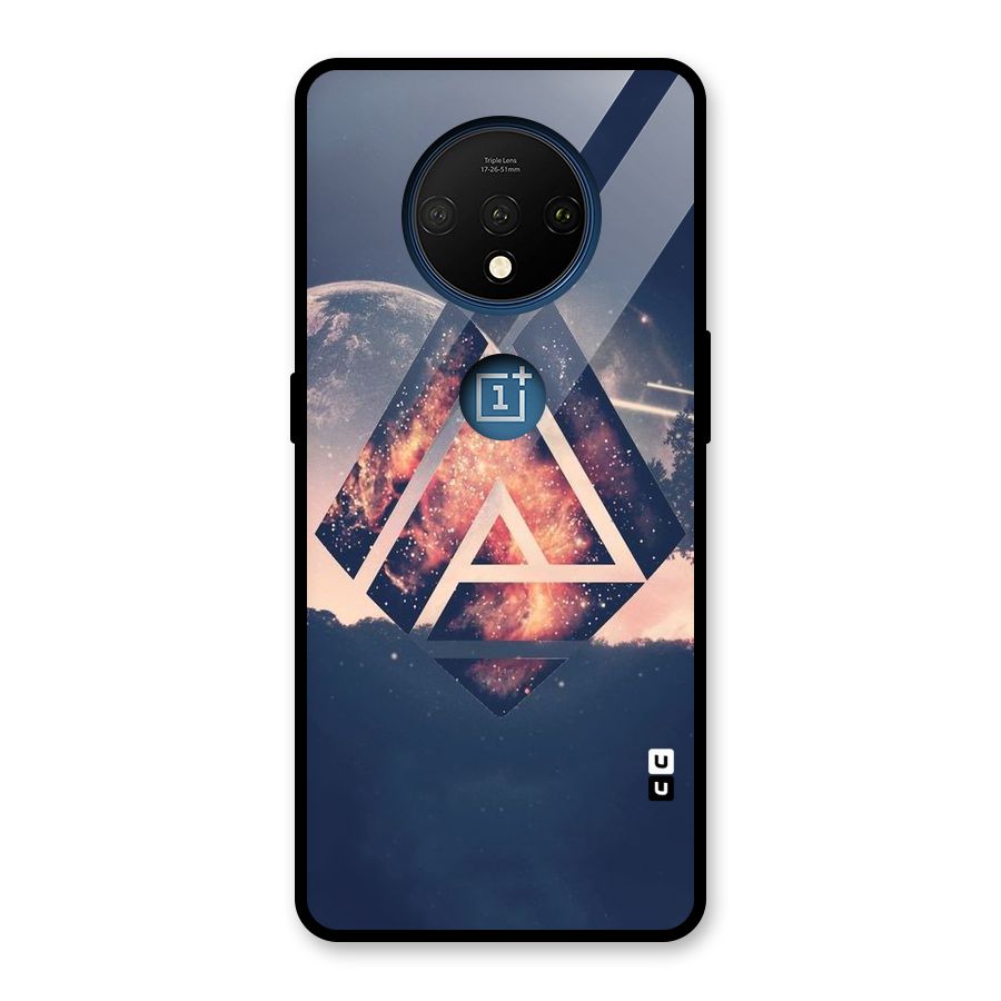 Moon Abstract Glass Back Case for OnePlus 7T