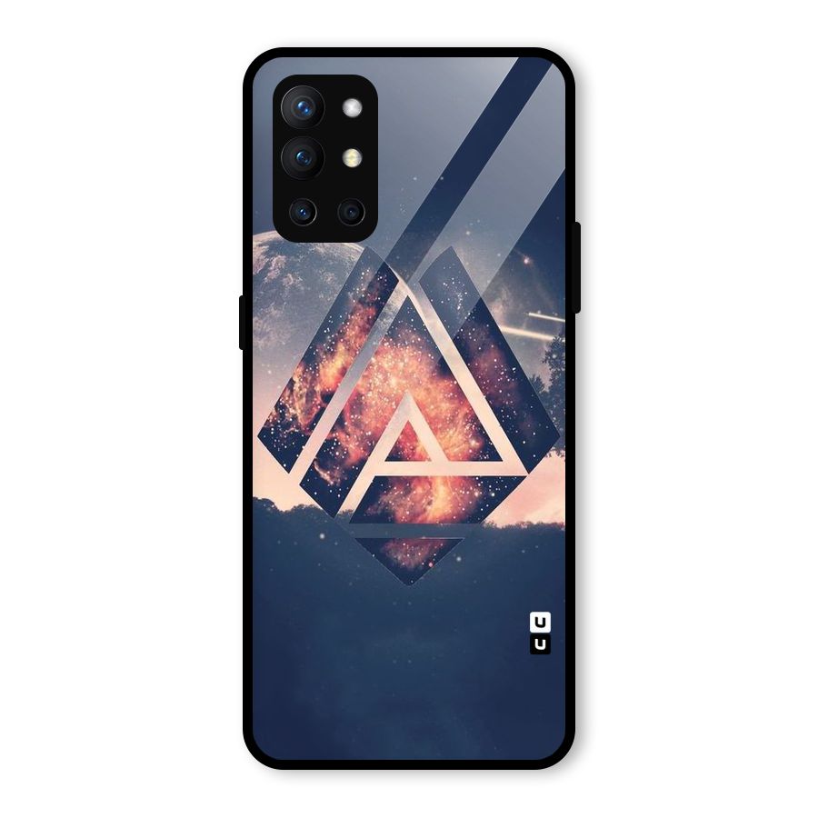 Moon Abstract Glass Back Case for OnePlus 9R