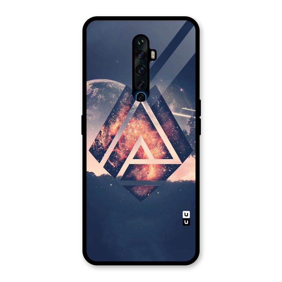 Moon Abstract Glass Back Case for Oppo Reno2 F