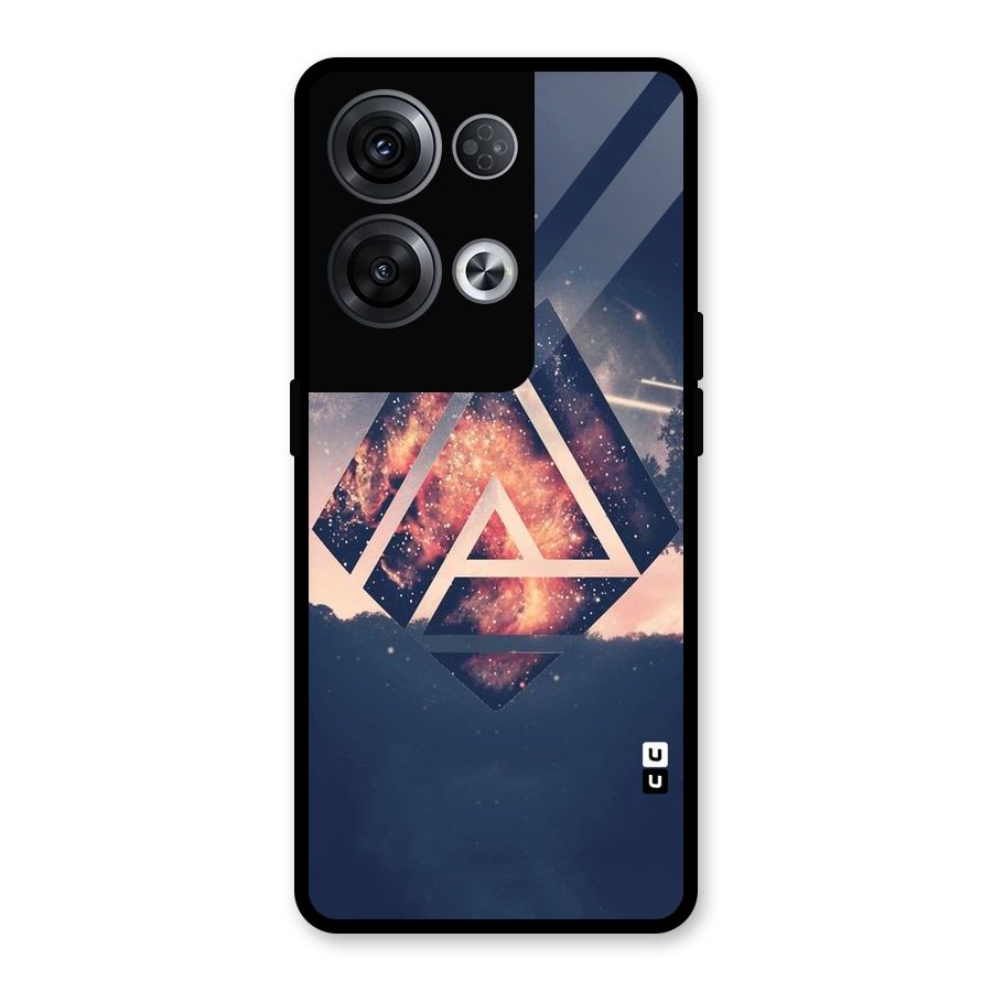 Moon Abstract Glass Back Case for Oppo Reno8 Pro 5G