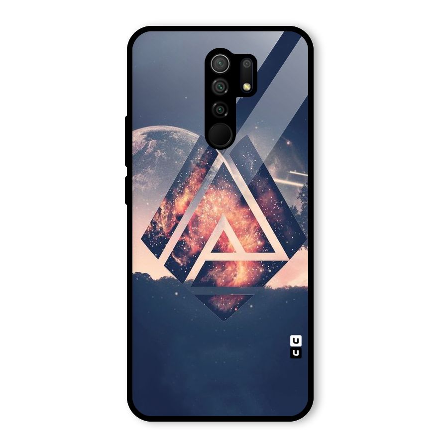 Moon Abstract Glass Back Case for Poco M2