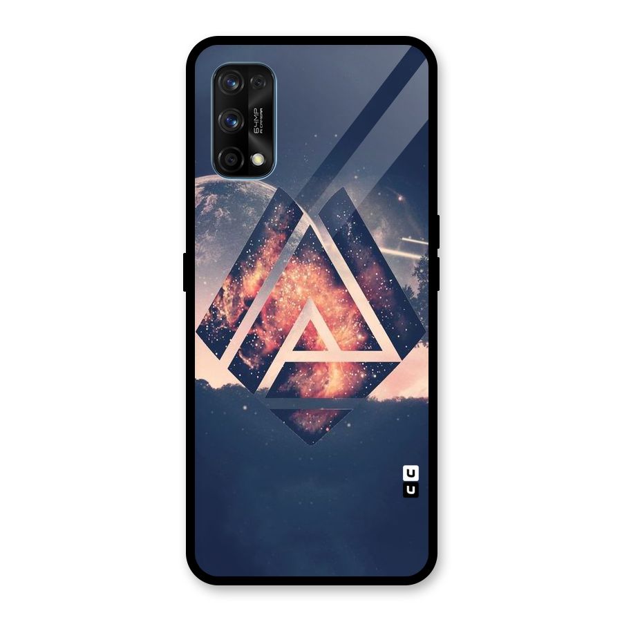 Moon Abstract Glass Back Case for Realme 7 Pro