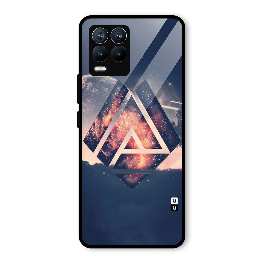 Moon Abstract Glass Back Case for Realme 8