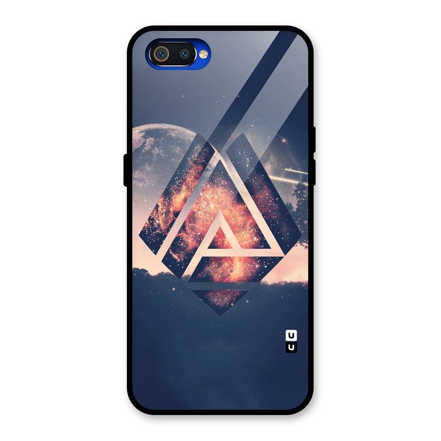 Moon Abstract Glass Back Case for Realme C2