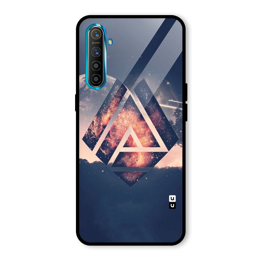 Moon Abstract Glass Back Case for Realme X2