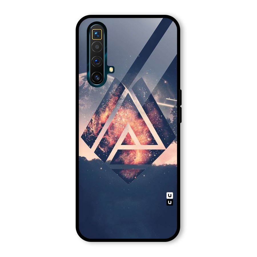 Moon Abstract Glass Back Case for Realme X3