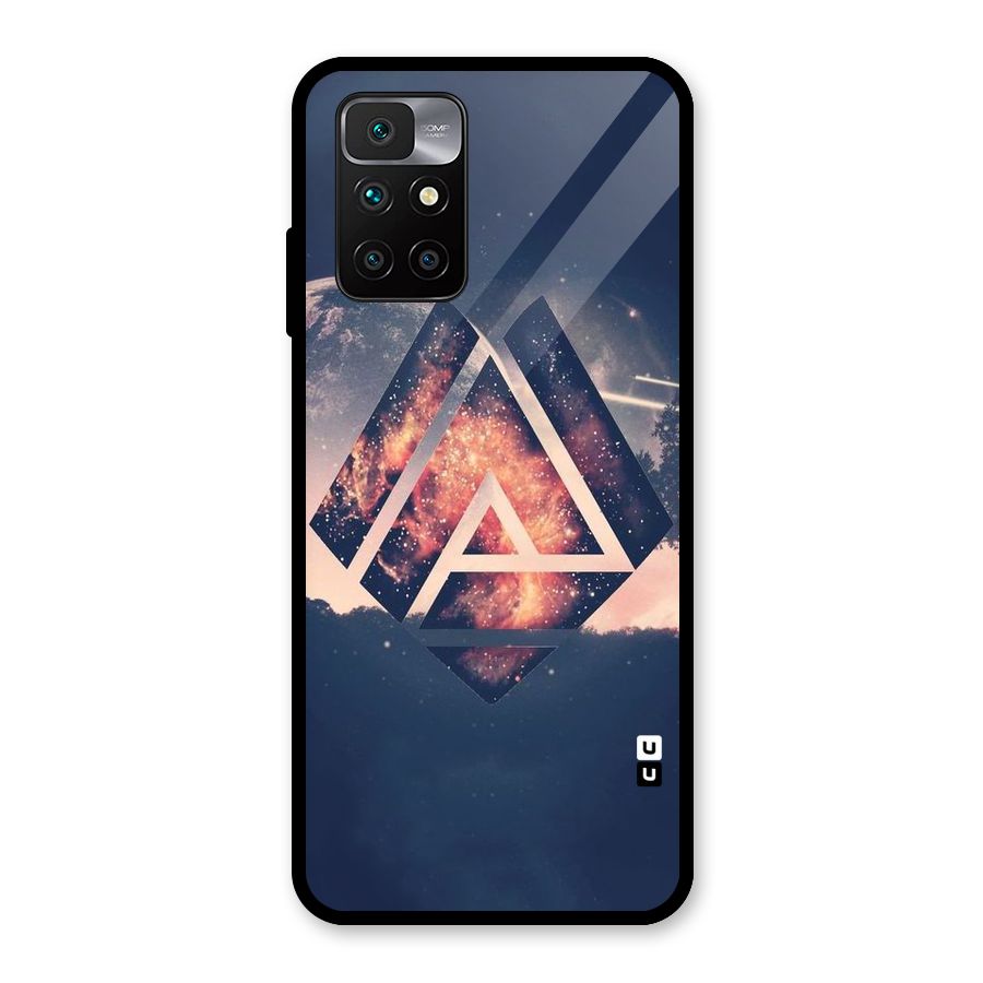 Moon Abstract Glass Back Case for Redmi 10 Prime