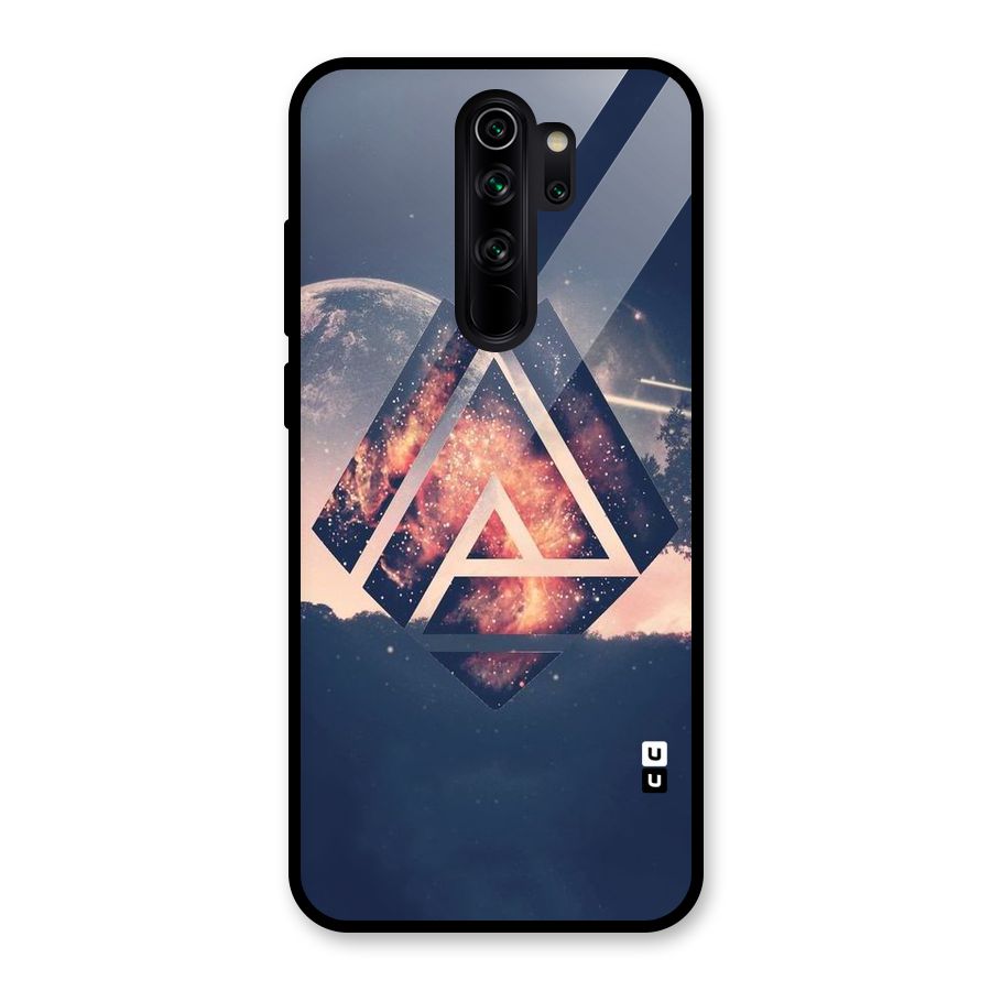Moon Abstract Glass Back Case for Redmi Note 8 Pro