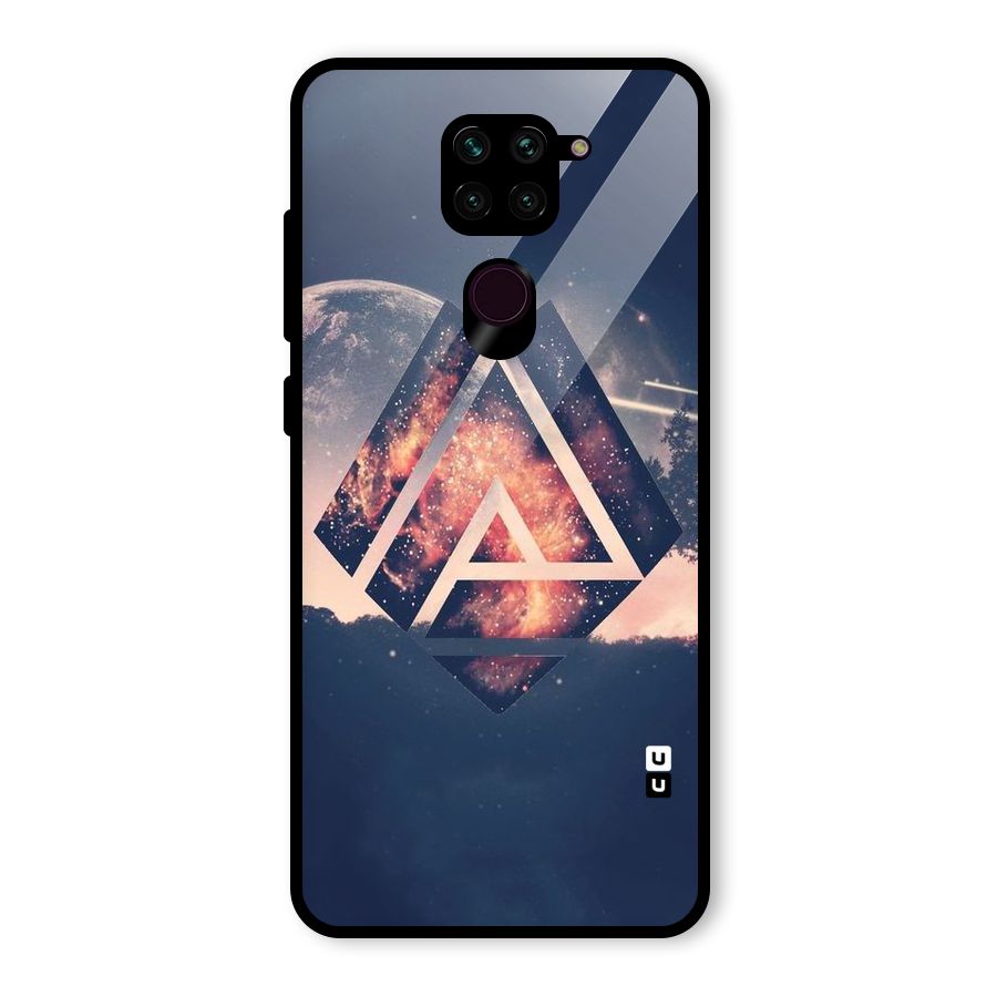 Moon Abstract Glass Back Case for Redmi Note 9