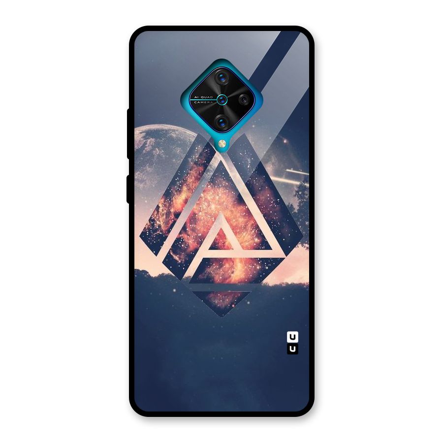 Moon Abstract Glass Back Case for Vivo S1 Pro