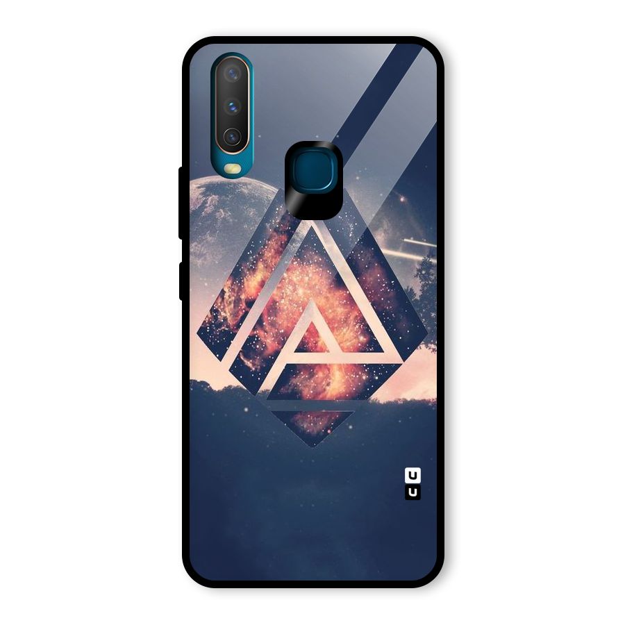Moon Abstract Glass Back Case for Vivo U10