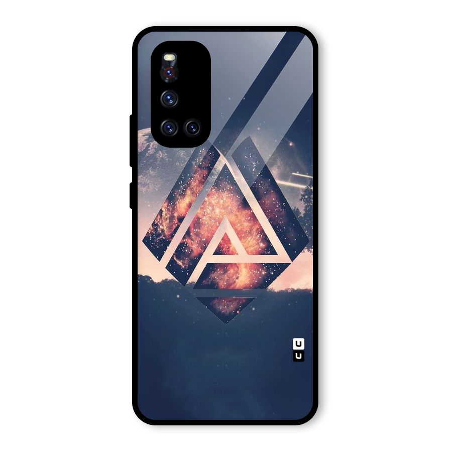 Moon Abstract Glass Back Case for Vivo V19