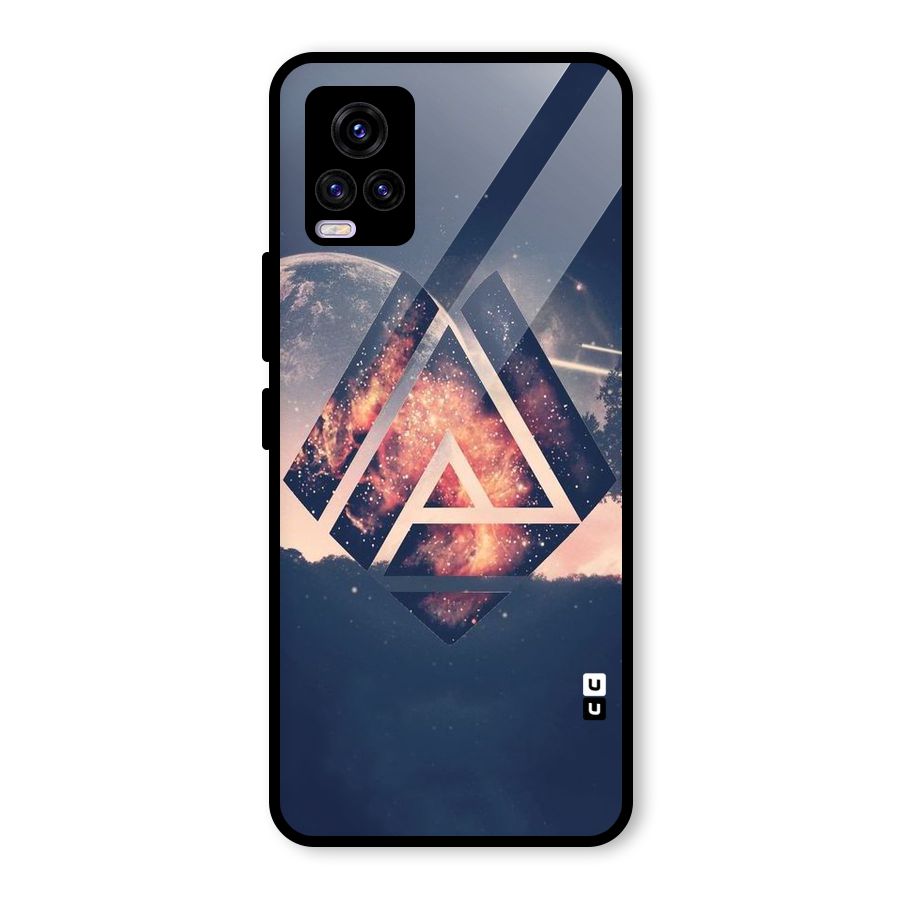 Moon Abstract Glass Back Case for Vivo V20