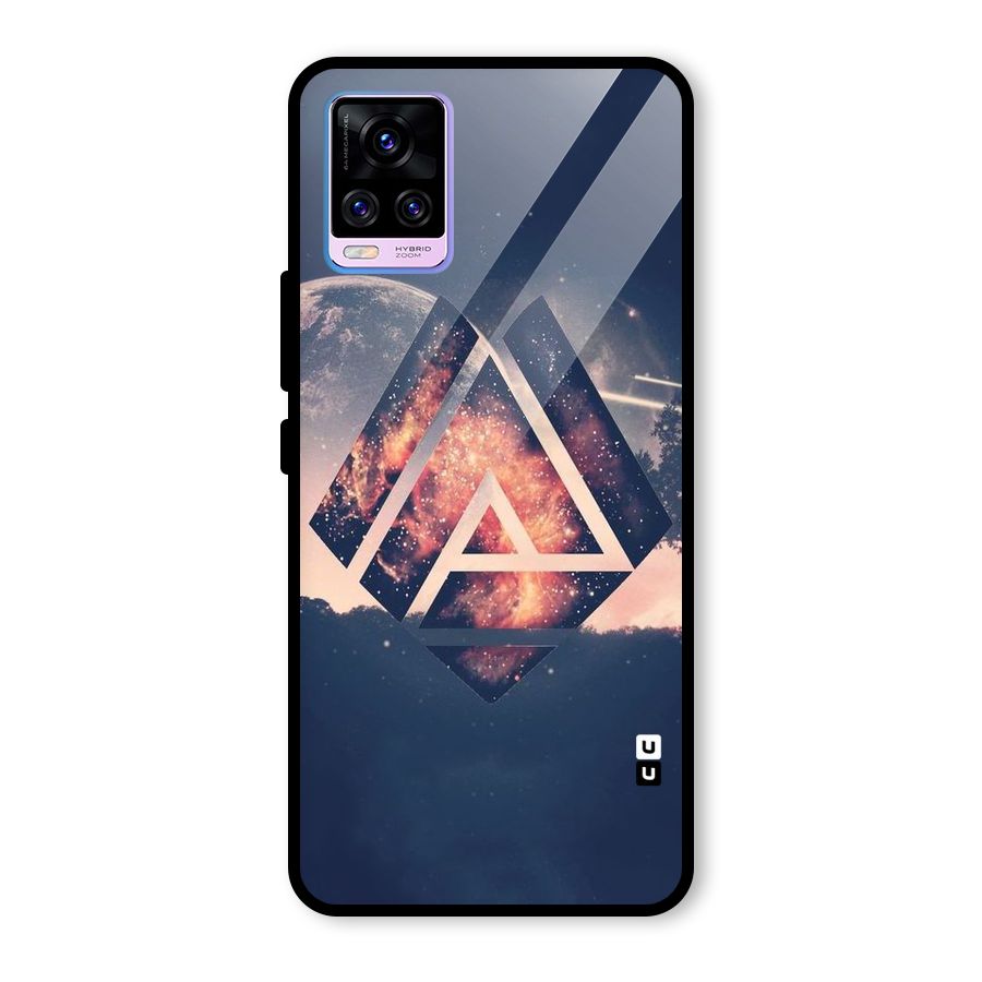 Moon Abstract Glass Back Case for Vivo V20 Pro