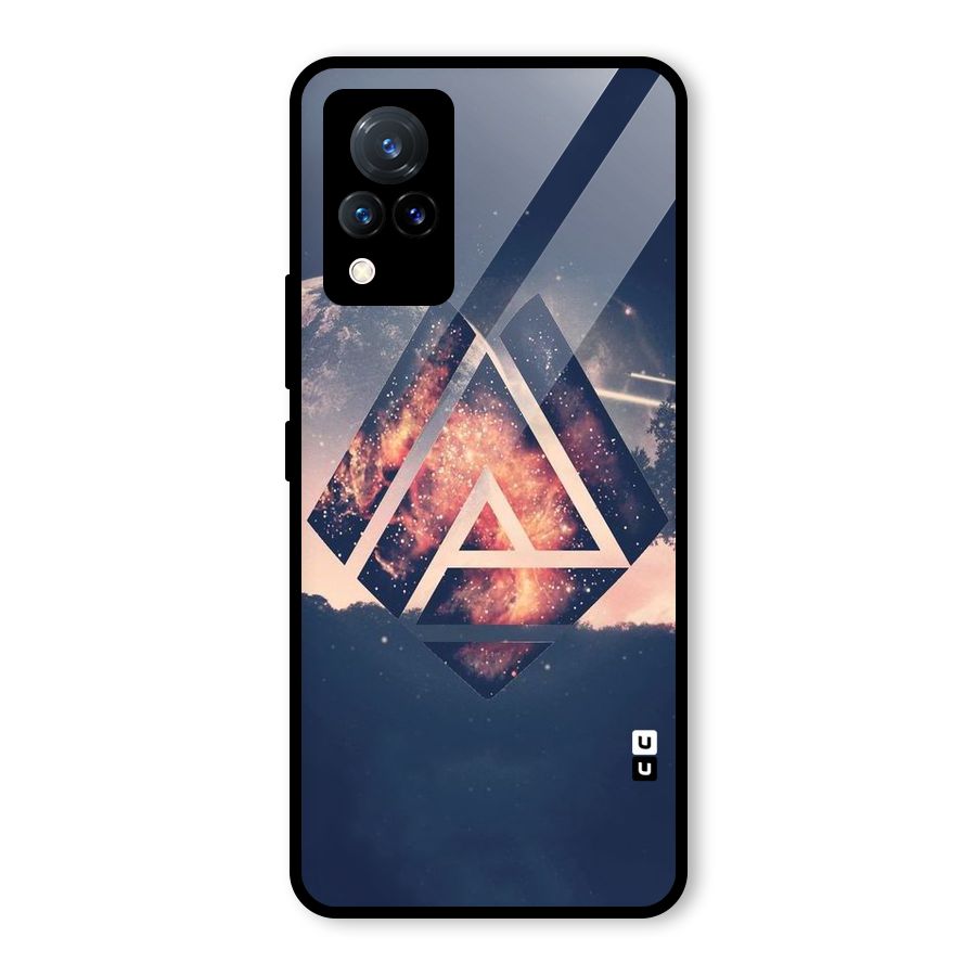 Moon Abstract Glass Back Case for Vivo V21 5G