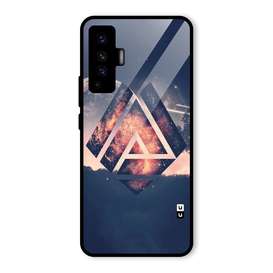 Moon Abstract Glass Back Case for Vivo X50