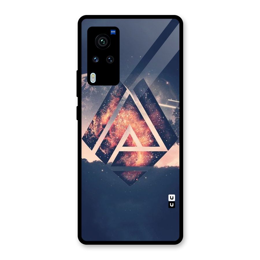 Moon Abstract Glass Back Case for Vivo X60 Pro