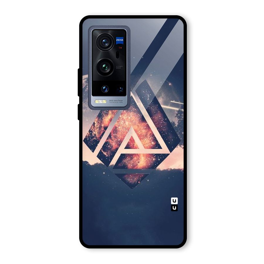 Moon Abstract Glass Back Case for Vivo X60 Pro Plus