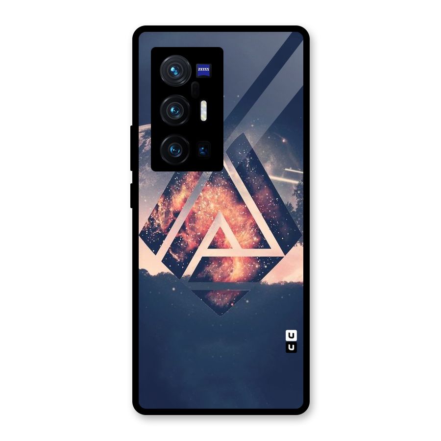 Moon Abstract Glass Back Case for Vivo X70 Pro Plus