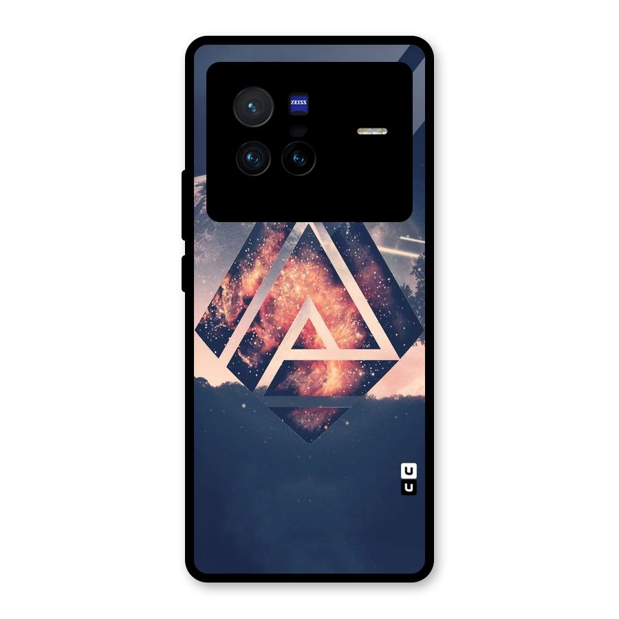 Moon Abstract Glass Back Case for Vivo X80