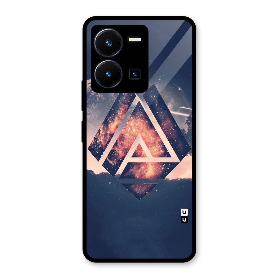 Moon Abstract Glass Back Case for Vivo Y35