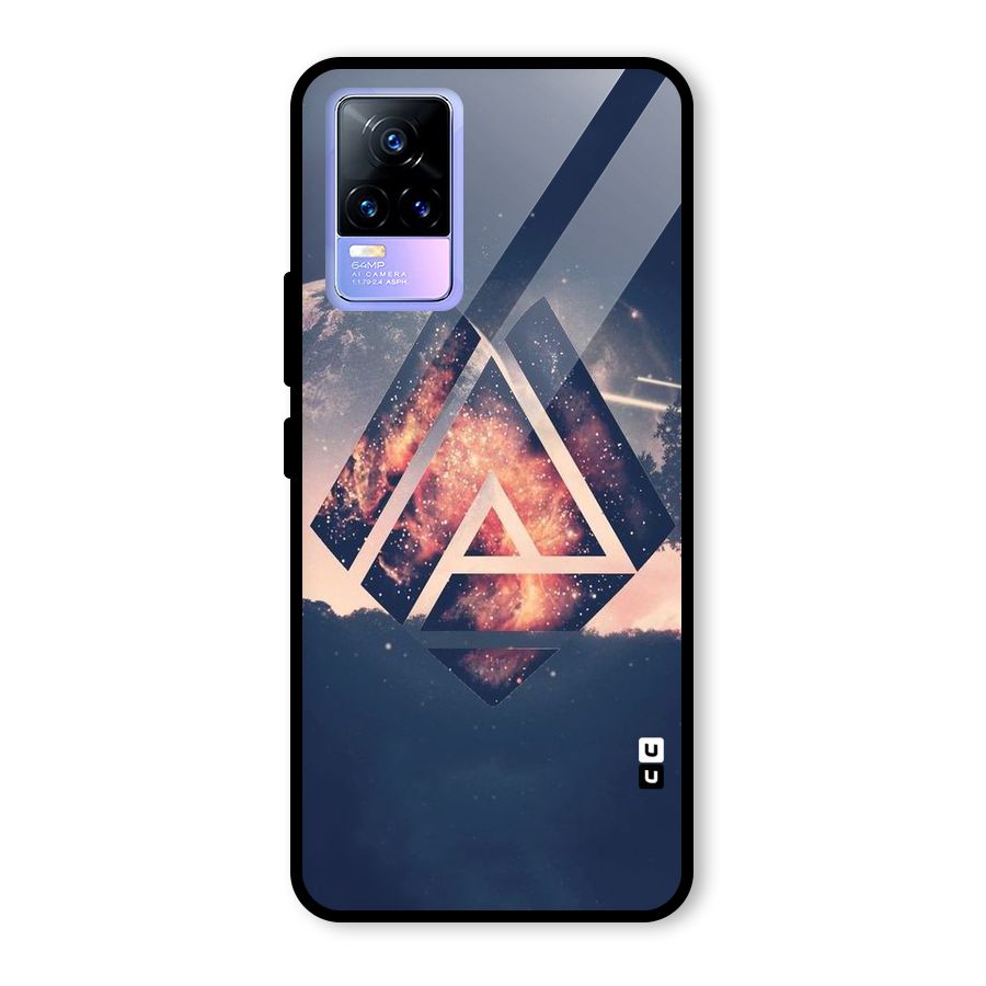 Moon Abstract Glass Back Case for Vivo Y73