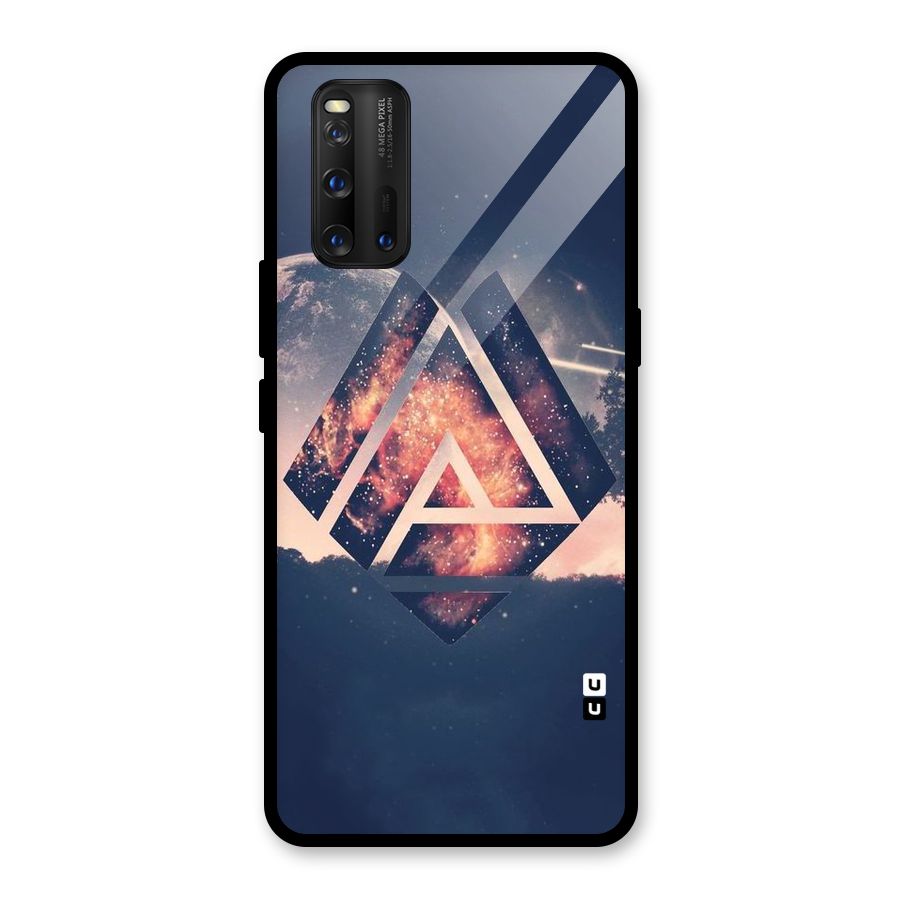 Moon Abstract Glass Back Case for Vivo iQOO 3