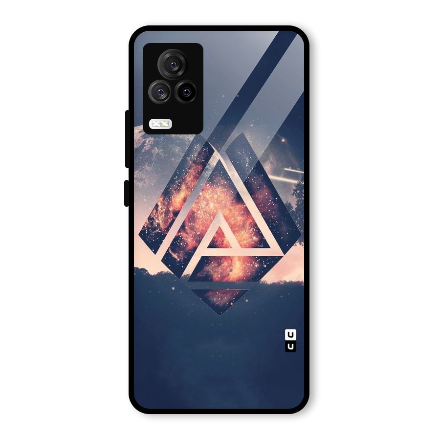 Moon Abstract Glass Back Case for Vivo iQOO 7 Legend 5G