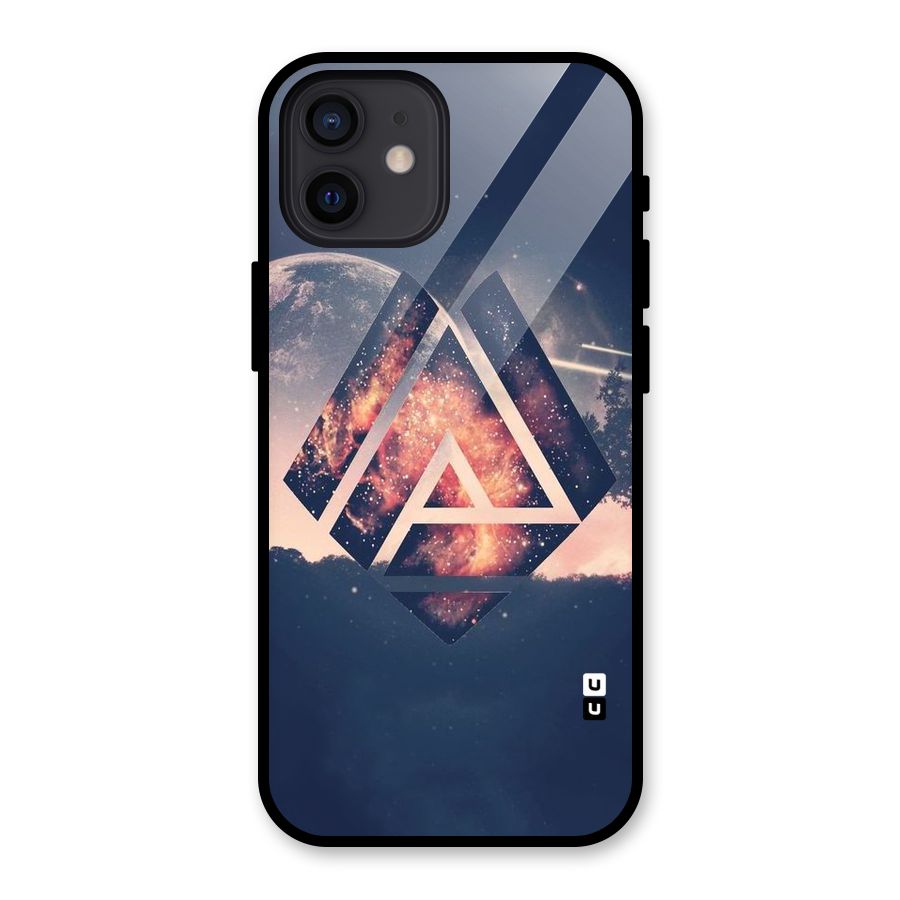Moon Abstract Glass Back Case for iPhone 12