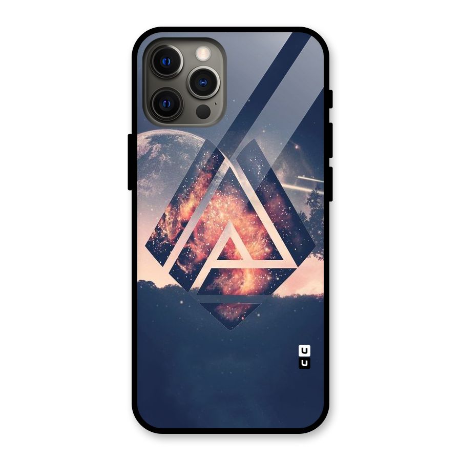 Moon Abstract Glass Back Case for iPhone 12 Pro Max
