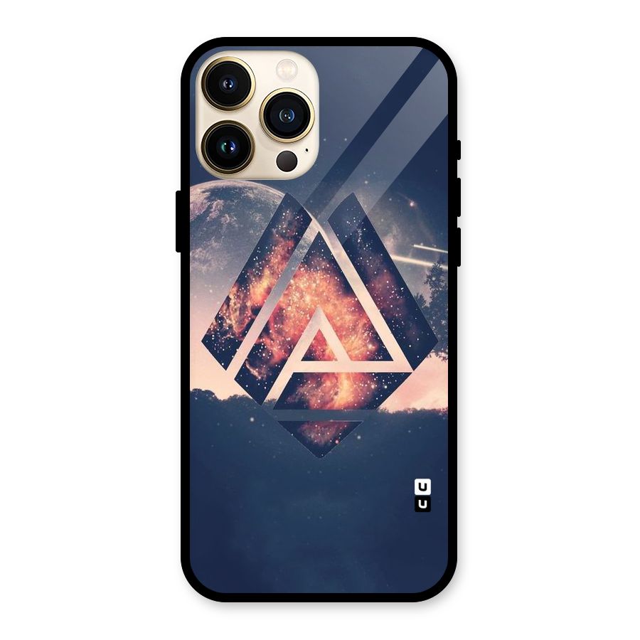 Moon Abstract Glass Back Case for iPhone 13 Pro Max